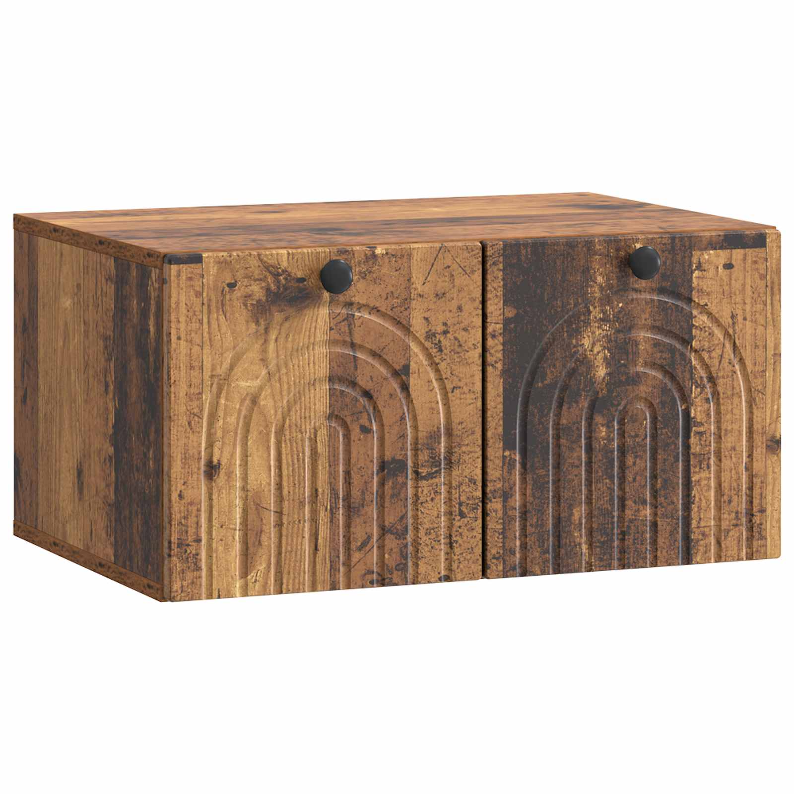 vidaXL Wandbeugel TV-kast Zwart 59,5 x 41 x 30 cm Bewerkt hout