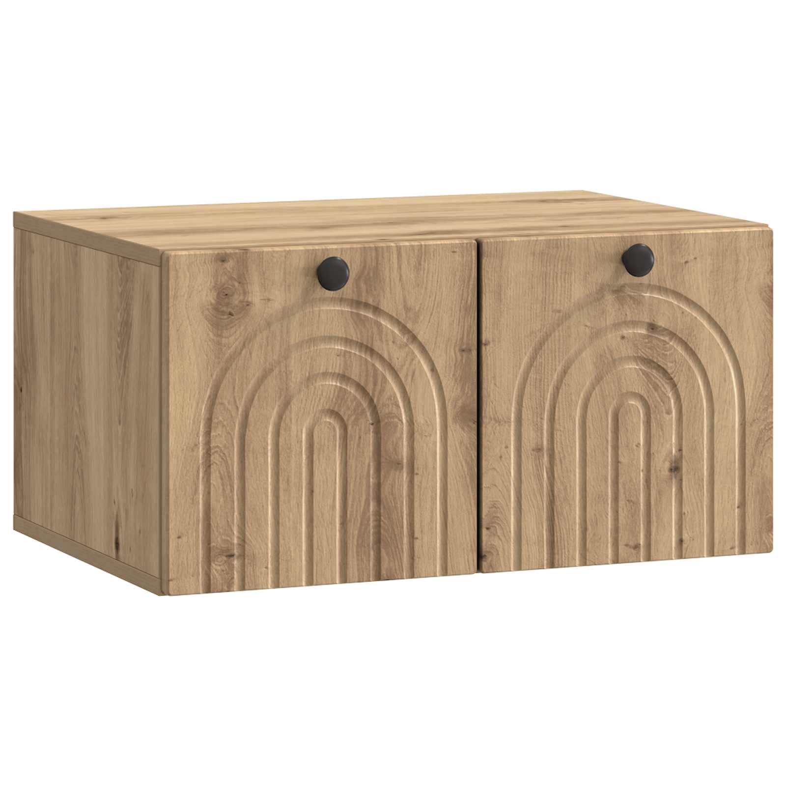 vidaXL Wandbeugel TV-kast Zwart 59,5 x 41 x 30 cm Bewerkt hout
