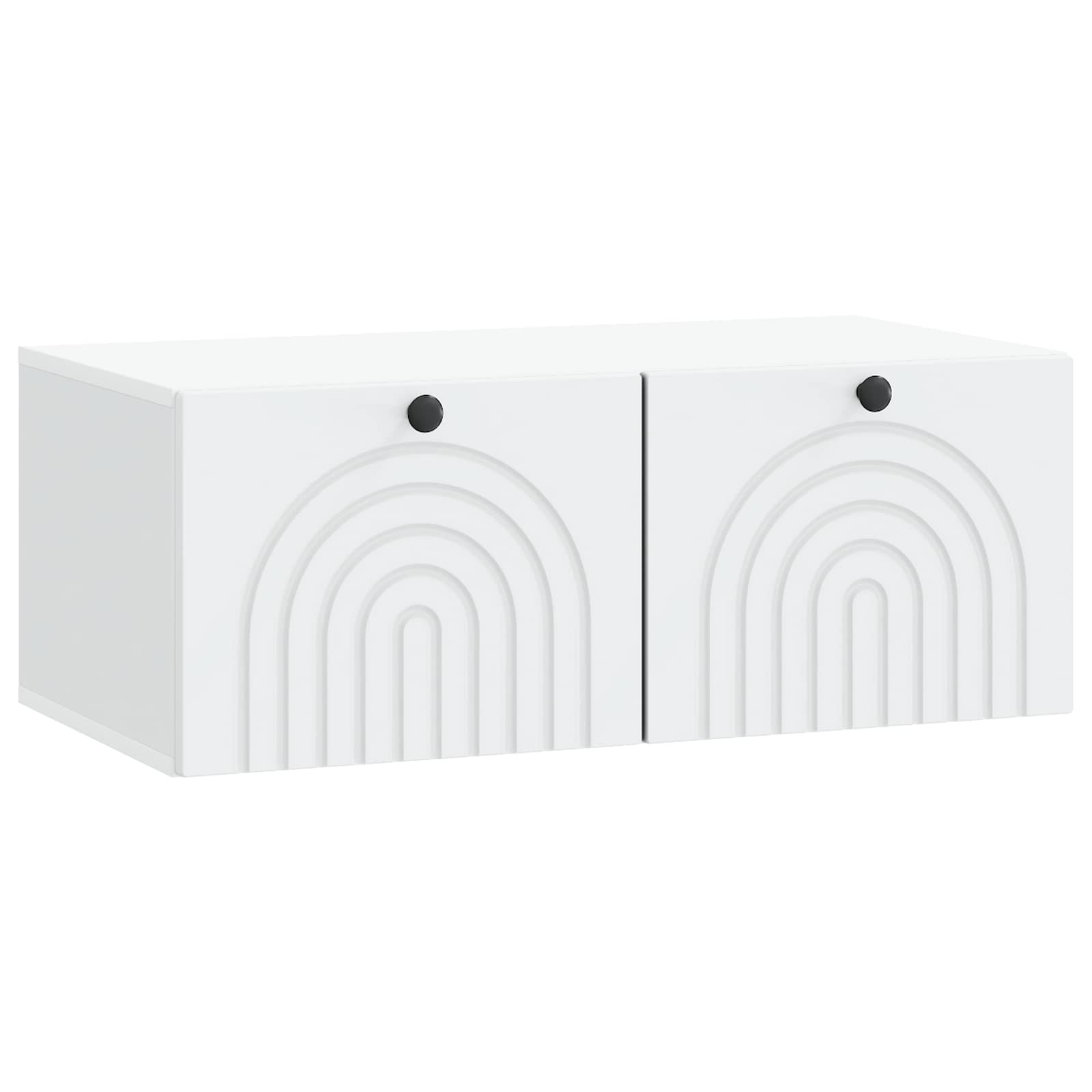 vidaXL Wandbeugel TV-kast Zwart 59,5 x 41 x 30 cm Bewerkt hout