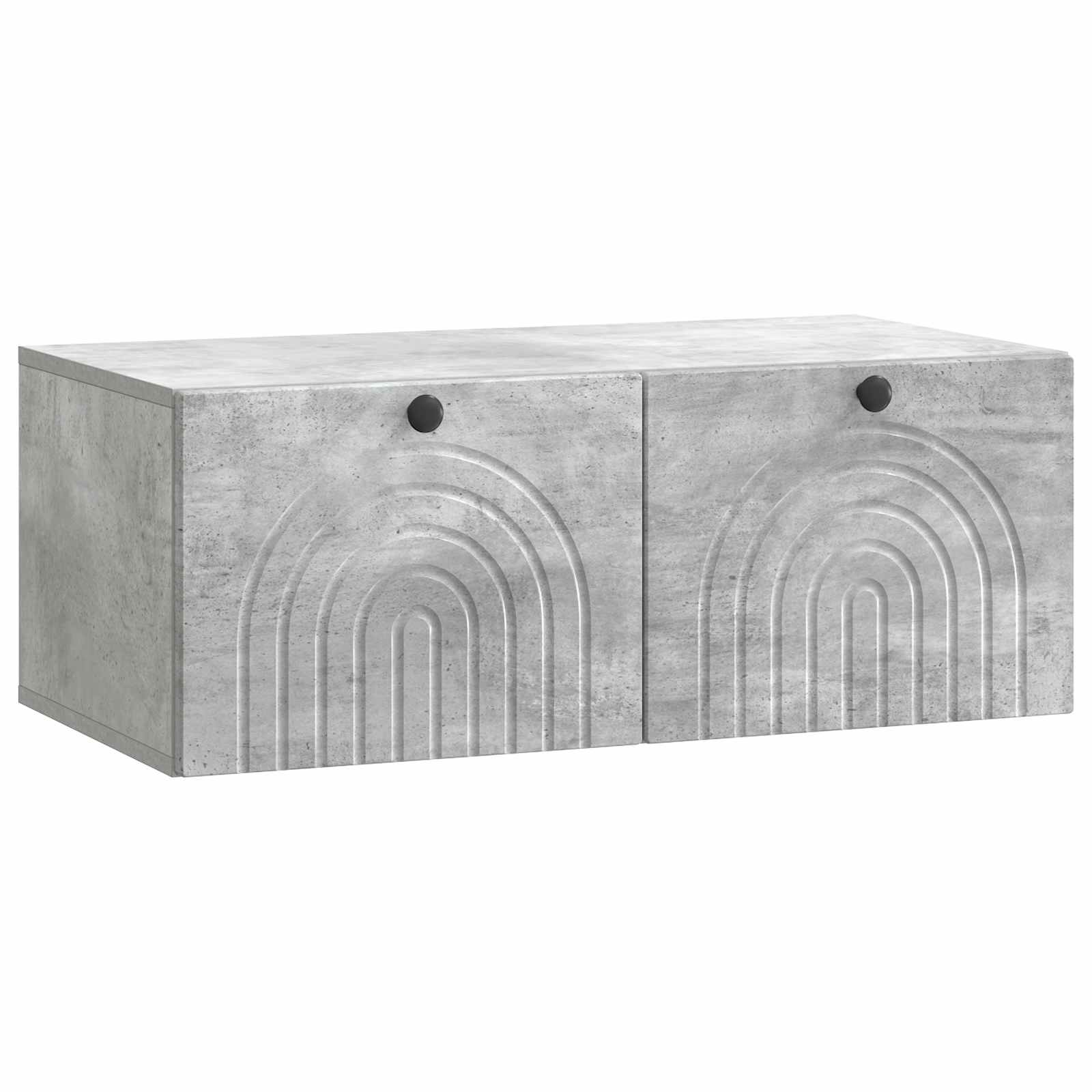 vidaXL Wandbeugel TV-kast Zwart 59,5 x 41 x 30 cm Bewerkt hout