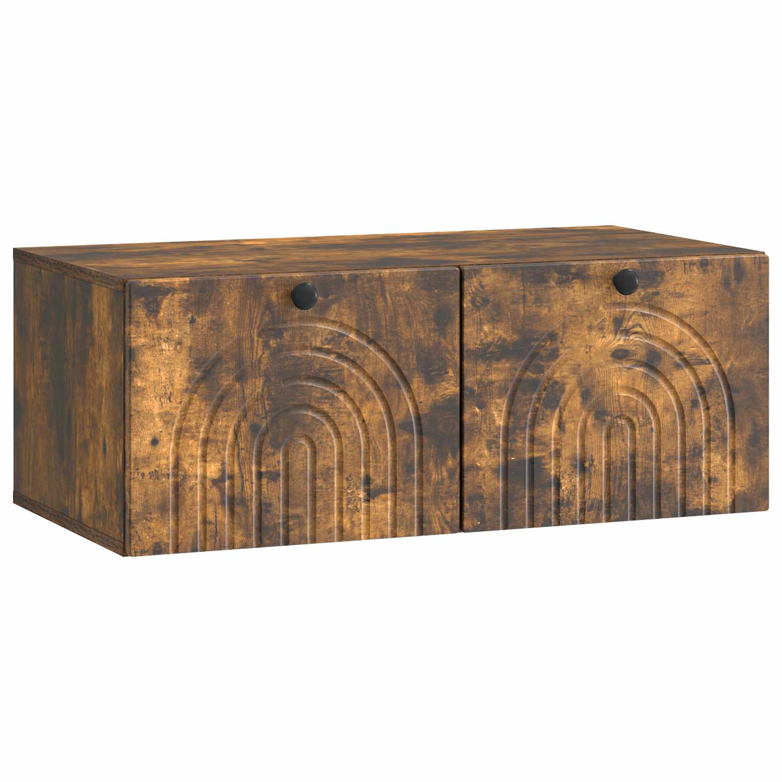 vidaXL Wandbeugel TV-kast Zwart 59,5 x 41 x 30 cm Bewerkt hout