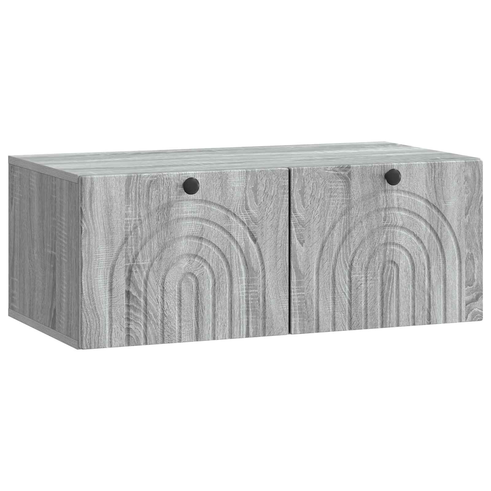 vidaXL Wandbeugel TV-kast Zwart 59,5 x 41 x 30 cm Bewerkt hout
