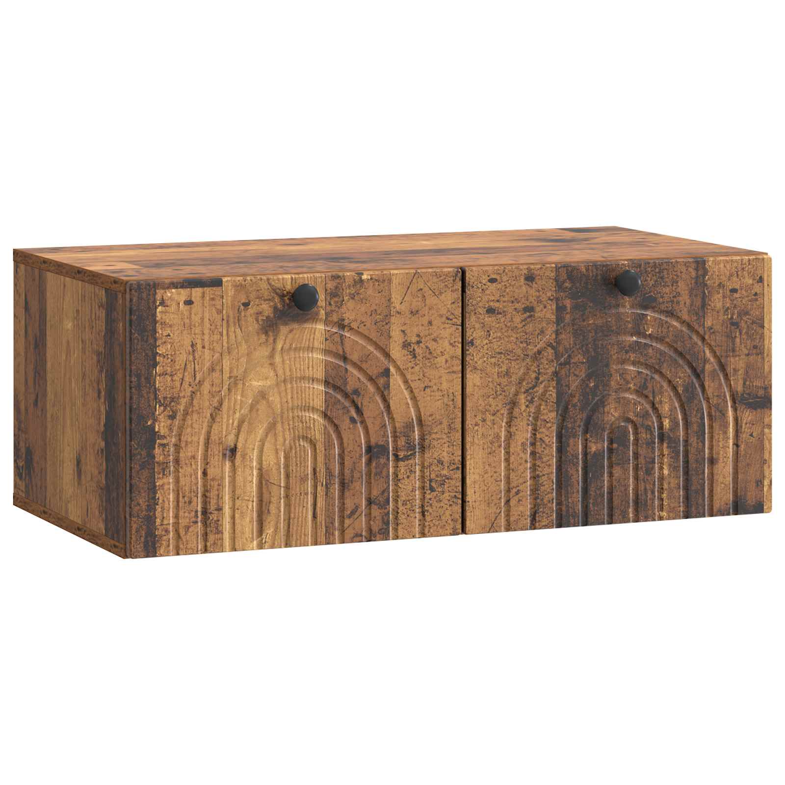 vidaXL Wandbeugel TV-kast Zwart 59,5 x 41 x 30 cm Bewerkt hout