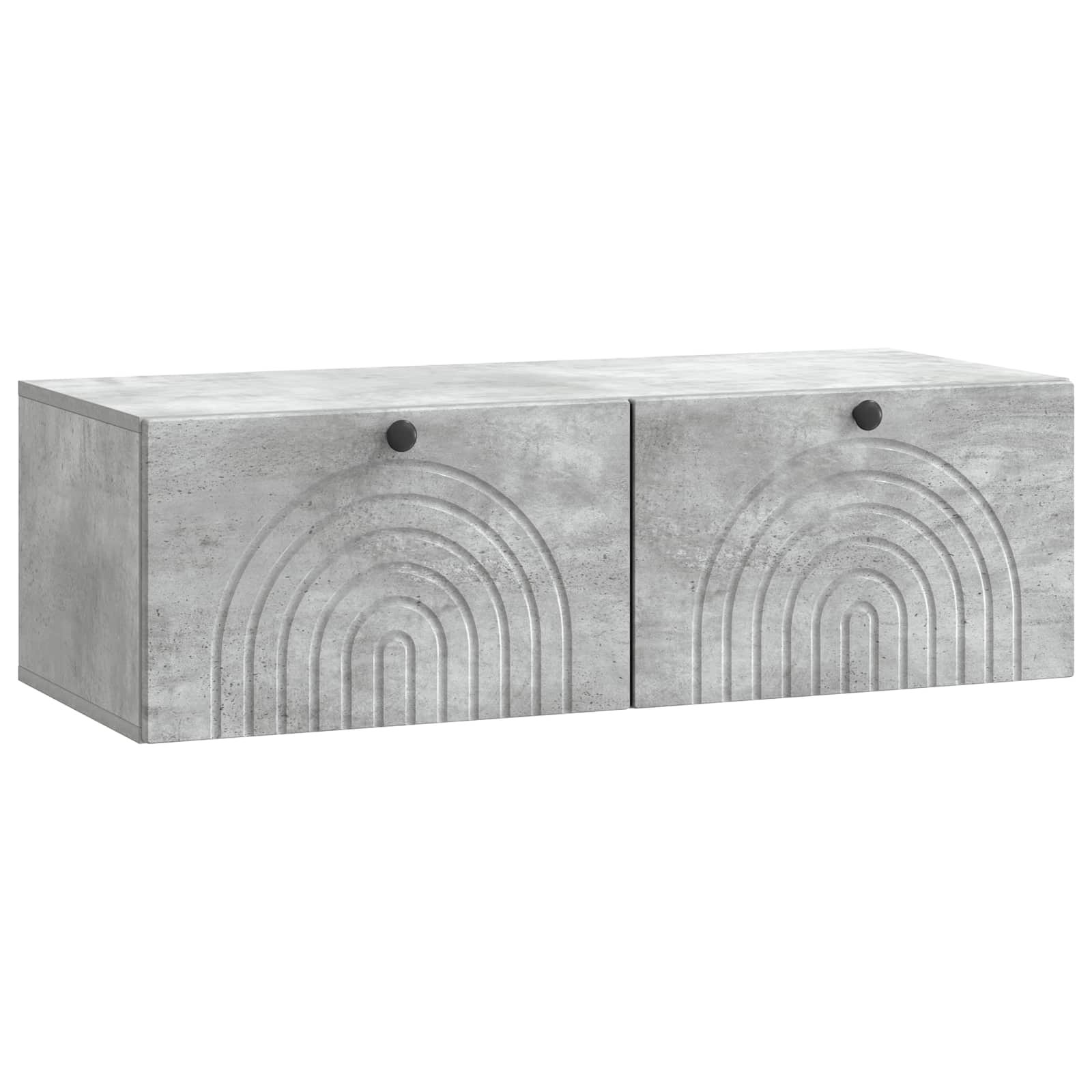 vidaXL Wandbeugel TV-kast Zwart 59,5 x 41 x 30 cm Bewerkt hout