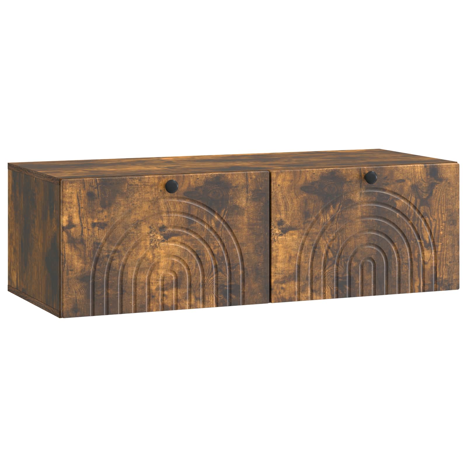 vidaXL Wandbeugel TV-kast Zwart 59,5 x 41 x 30 cm Bewerkt hout