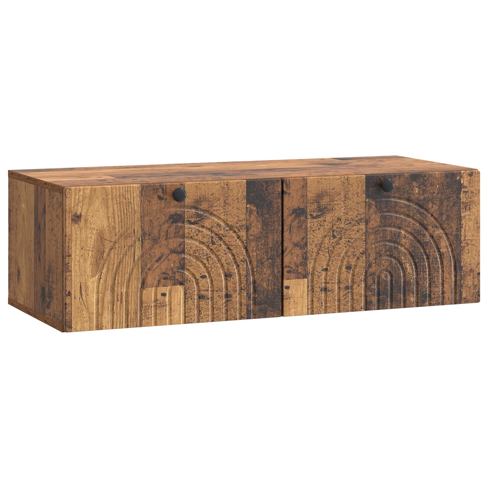 vidaXL Wandbeugel TV-kast Zwart 59,5 x 41 x 30 cm Bewerkt hout