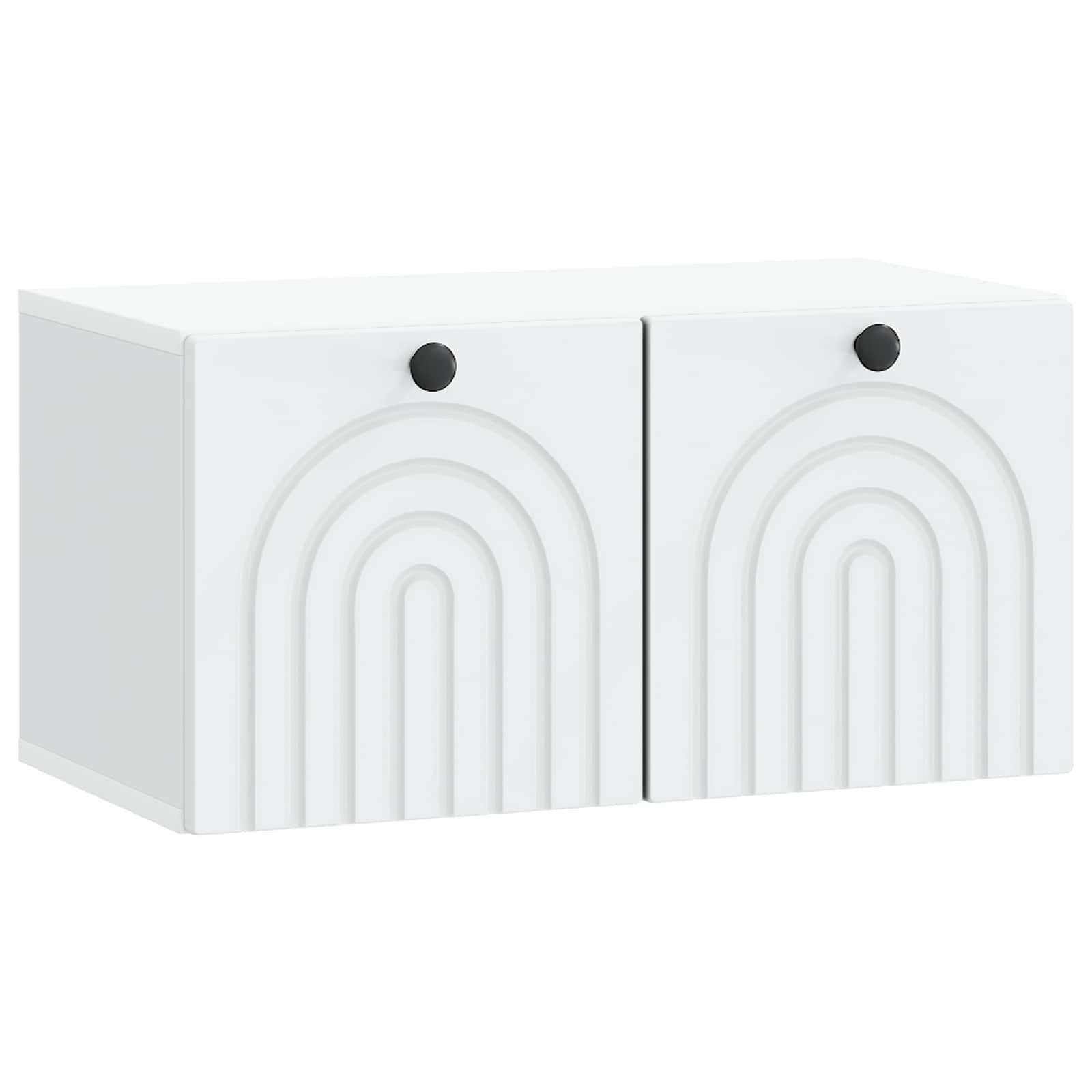 vidaXL Wandbeugel TV-kast Zwart 59,5 x 41 x 30 cm Bewerkt hout
