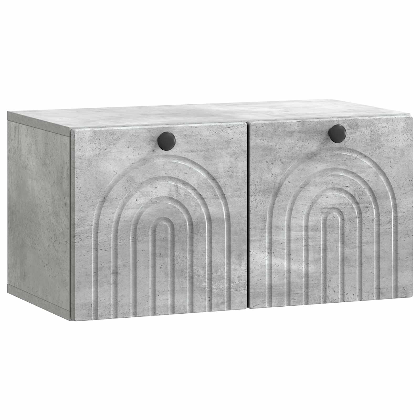 vidaXL Wandbeugel TV-kast Zwart 59,5 x 41 x 30 cm Bewerkt hout
