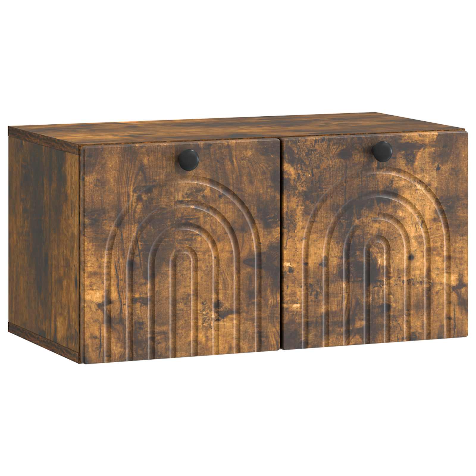 vidaXL Wandbeugel TV-kast Zwart 59,5 x 41 x 30 cm Bewerkt hout