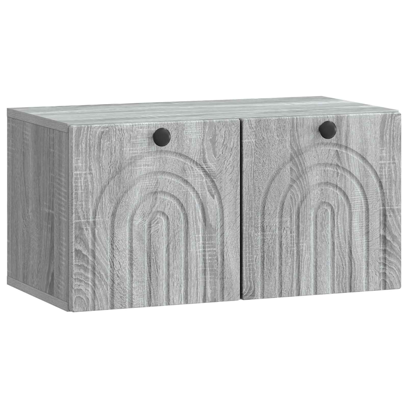 vidaXL Wandbeugel TV-kast Zwart 59,5 x 41 x 30 cm Bewerkt hout