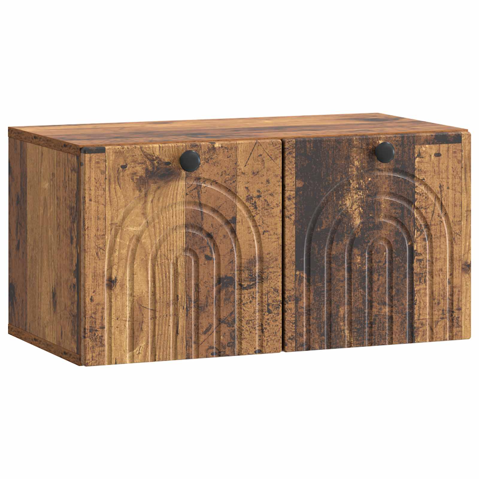 vidaXL Wandbeugel TV-kast Zwart 59,5 x 41 x 30 cm Bewerkt hout