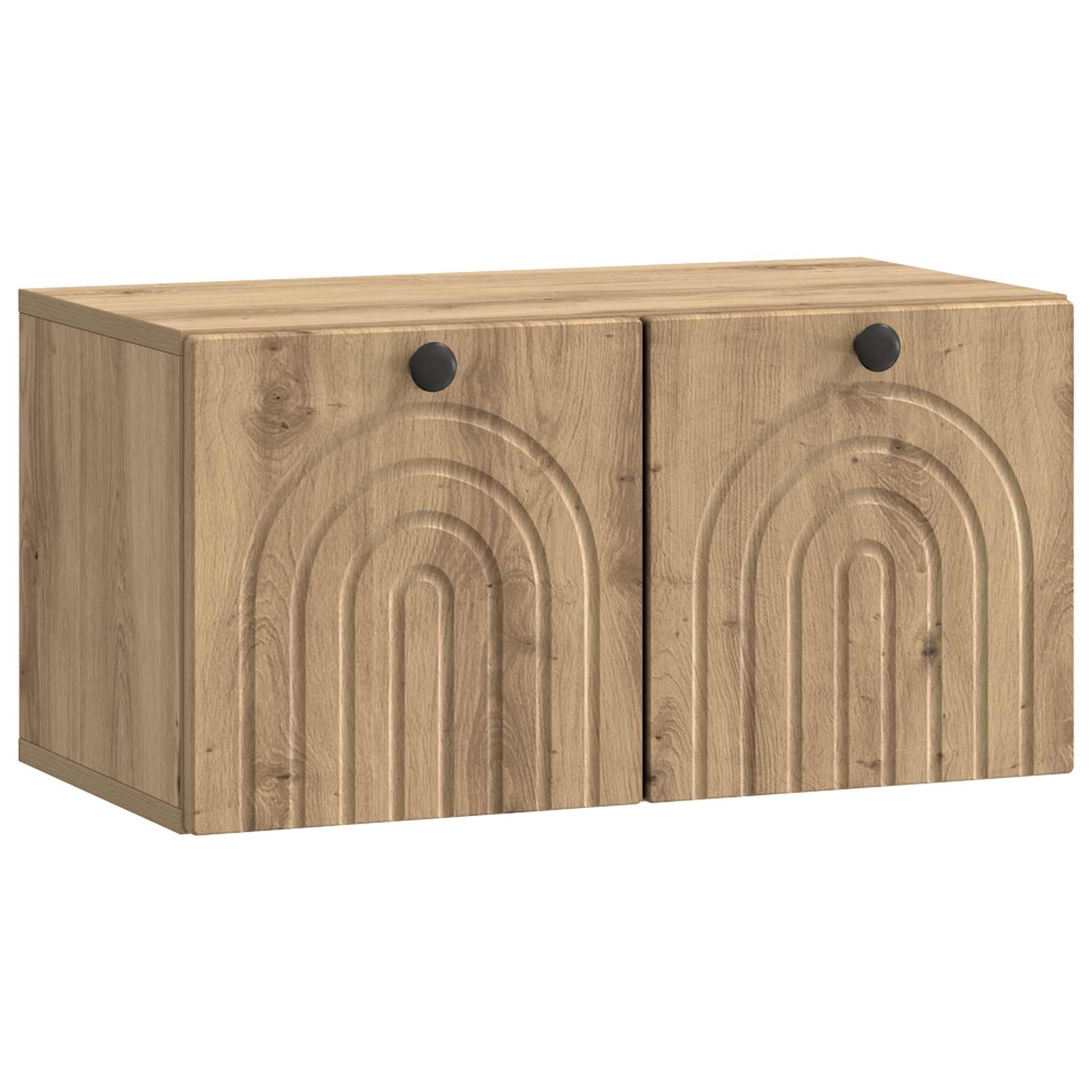 vidaXL Wandbeugel TV-kast Zwart 59,5 x 41 x 30 cm Bewerkt hout