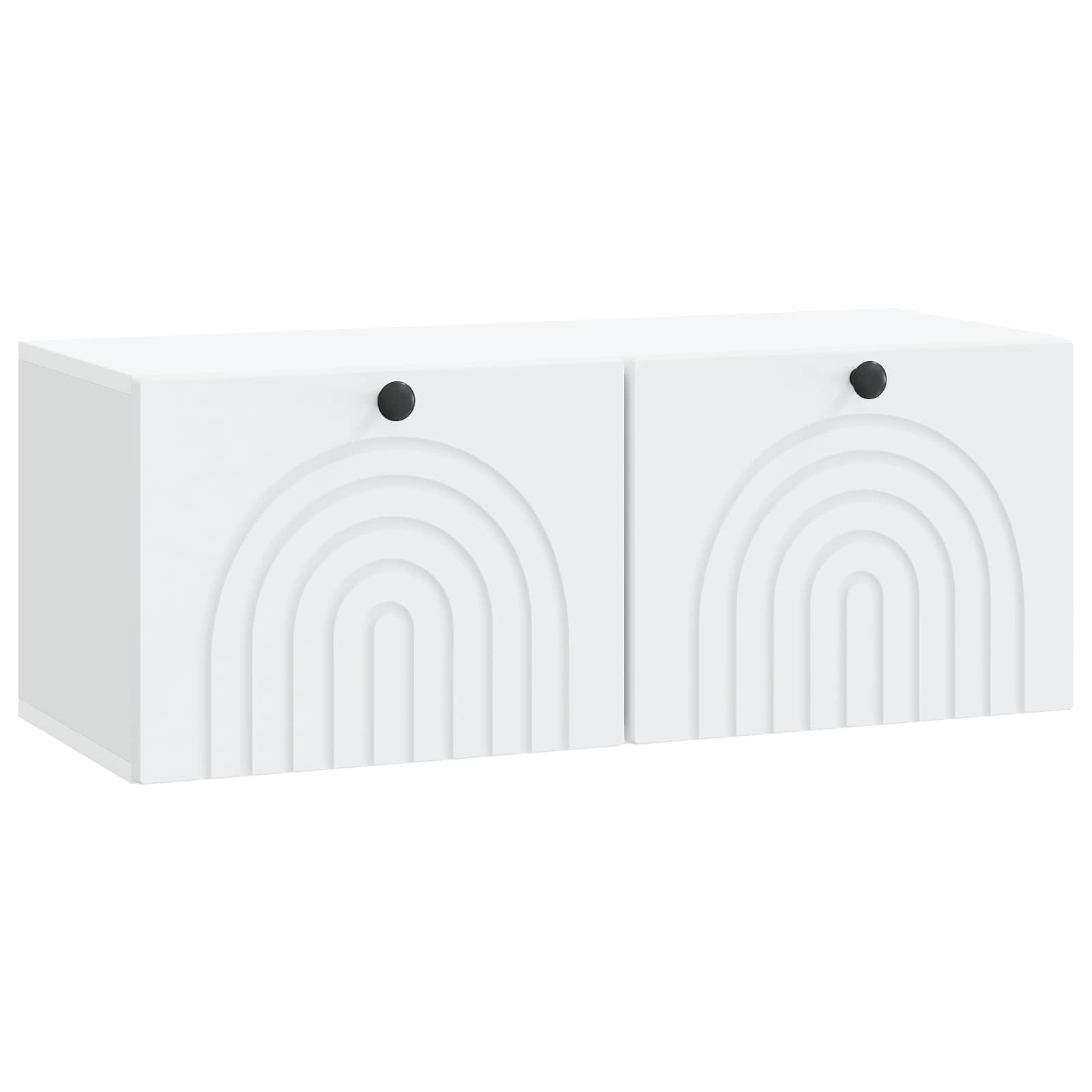 vidaXL Wandbeugel TV-kast Zwart 59,5 x 41 x 30 cm Bewerkt hout