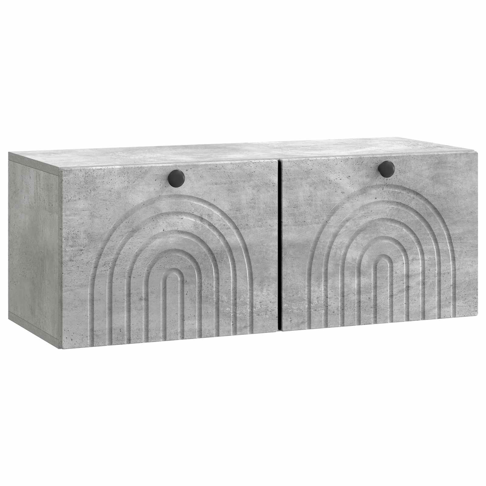 vidaXL Wandbeugel TV-kast Zwart 59,5 x 41 x 30 cm Bewerkt hout