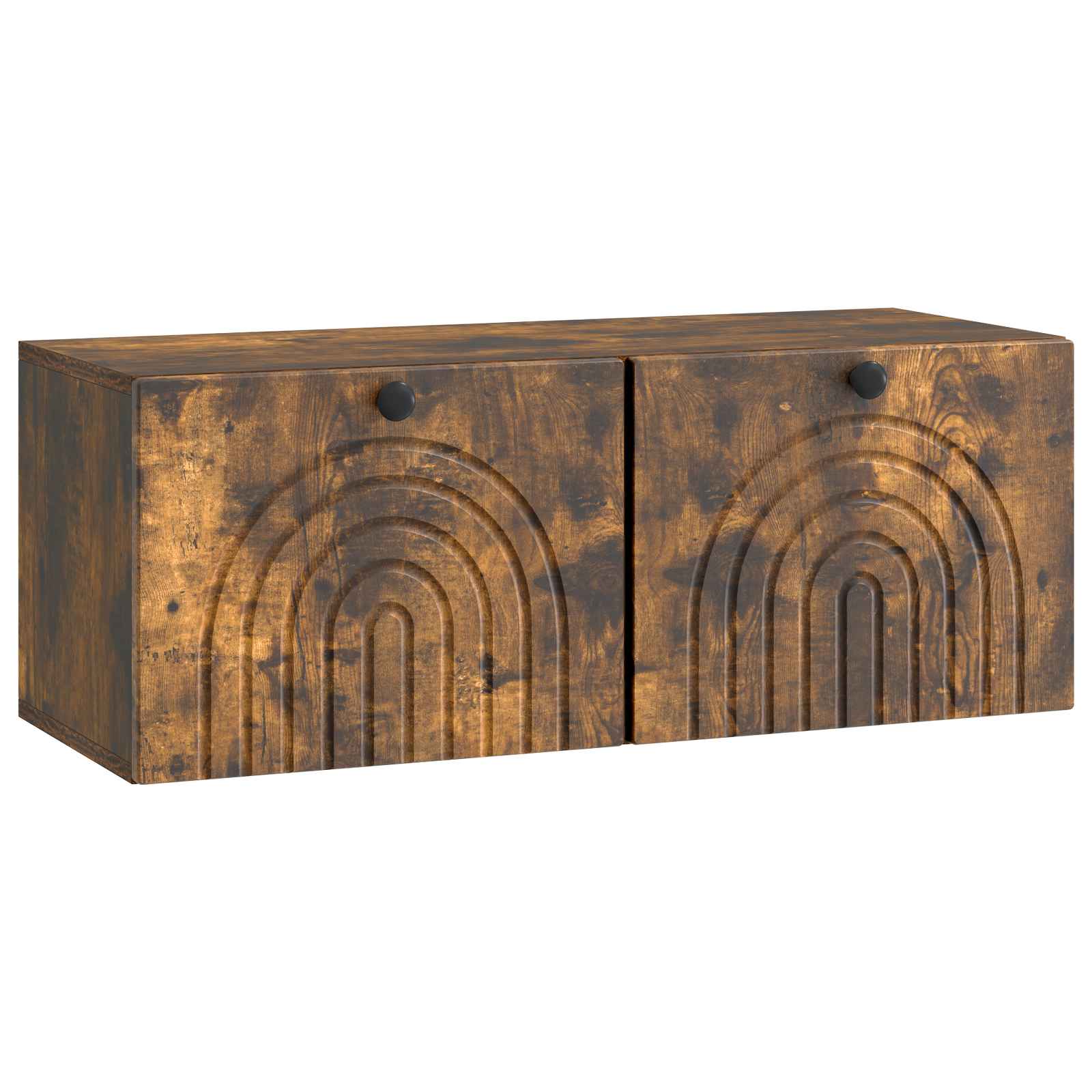 vidaXL Wandbeugel TV-kast Zwart 59,5 x 41 x 30 cm Bewerkt hout