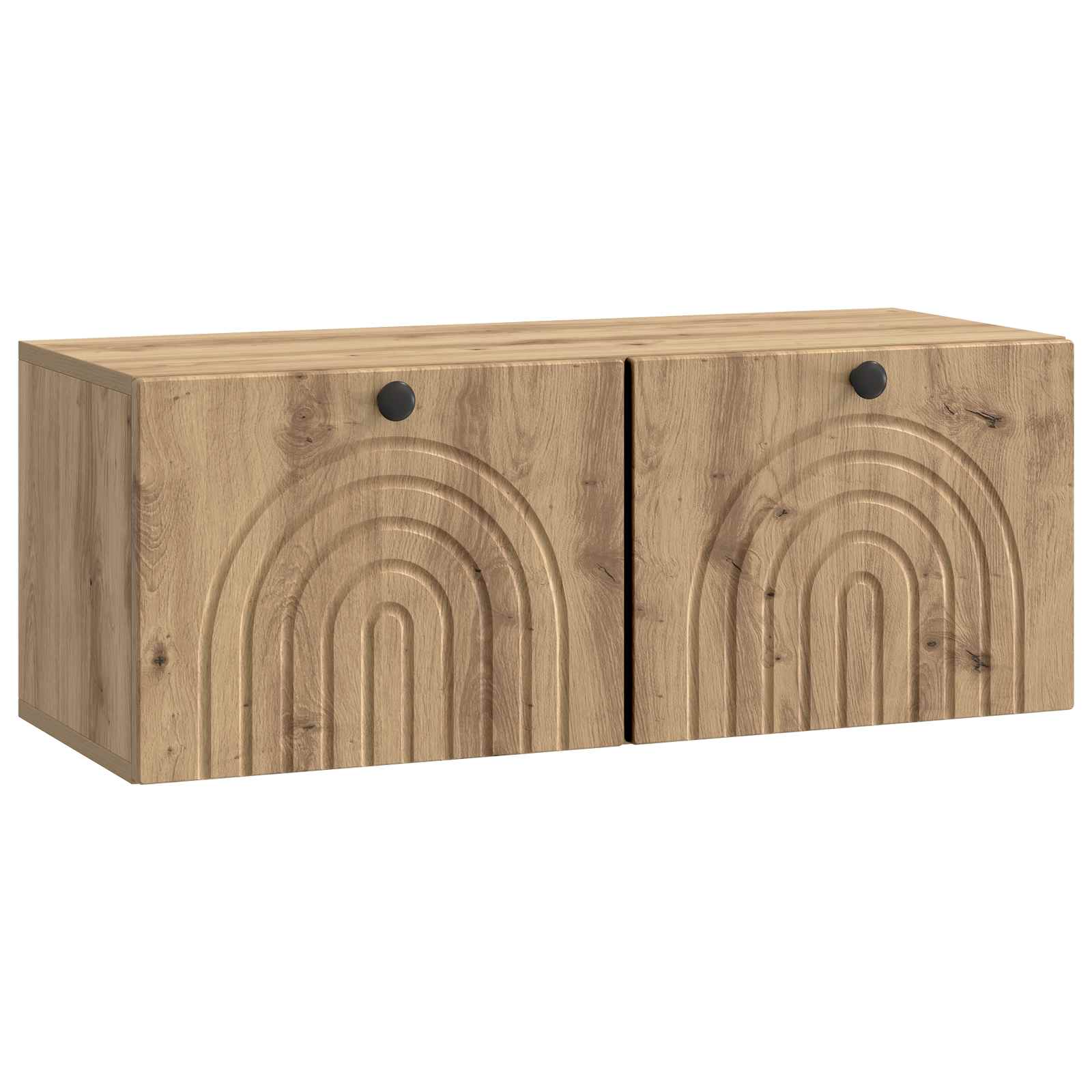 vidaXL Wandbeugel TV-kast Zwart 59,5 x 41 x 30 cm Bewerkt hout