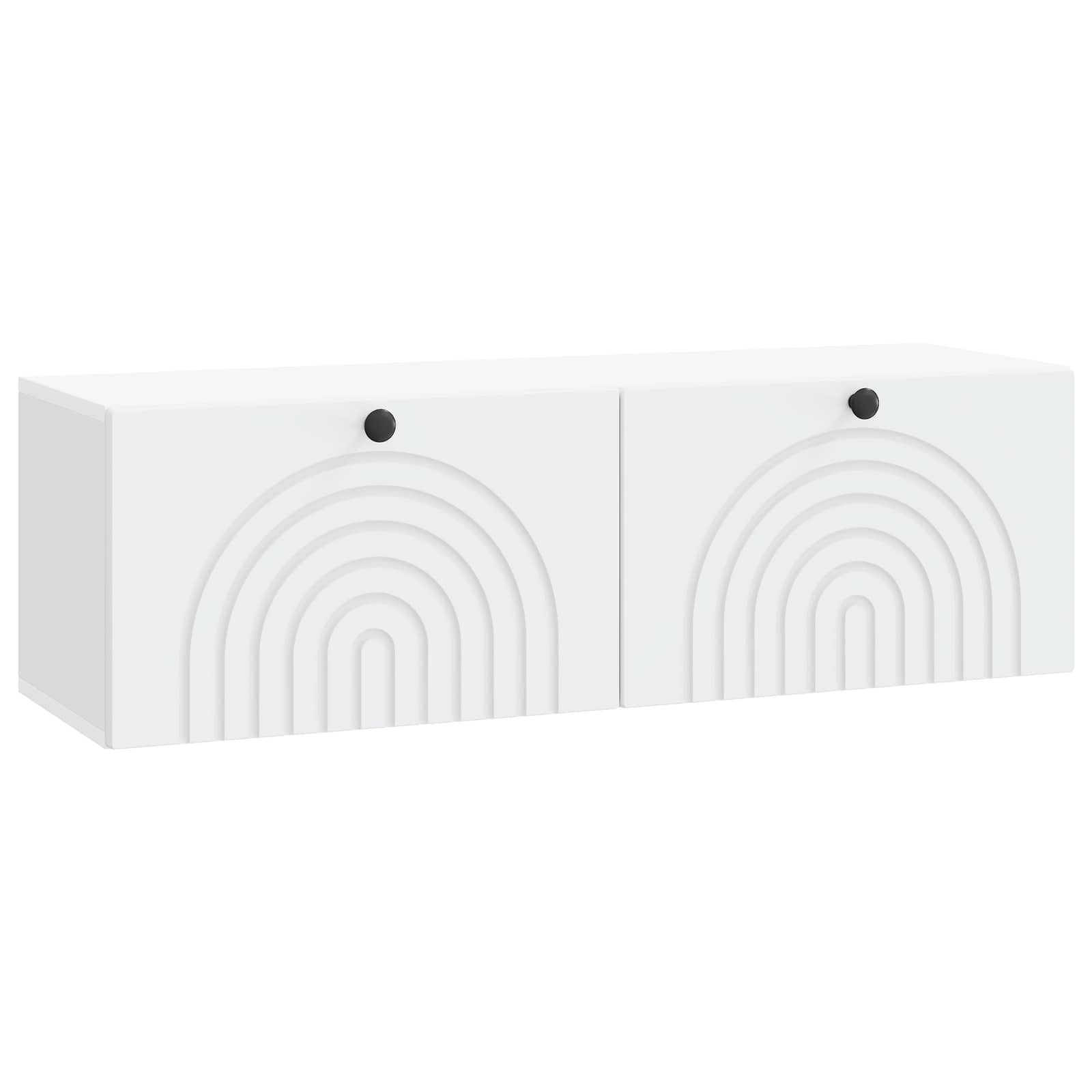 vidaXL Wandbeugel TV-kast Zwart 59,5 x 41 x 30 cm Bewerkt hout