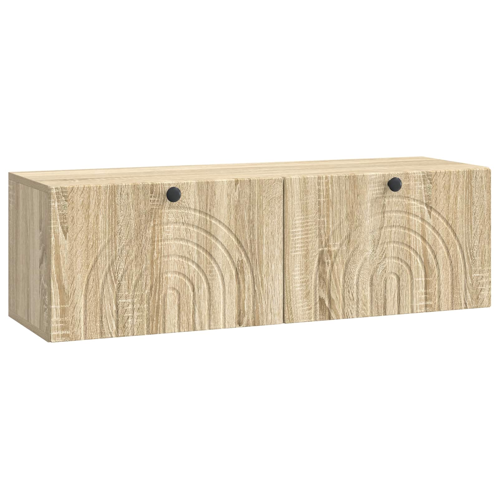 vidaXL Wandbeugel TV-kast Zwart 59,5 x 41 x 30 cm Bewerkt hout
