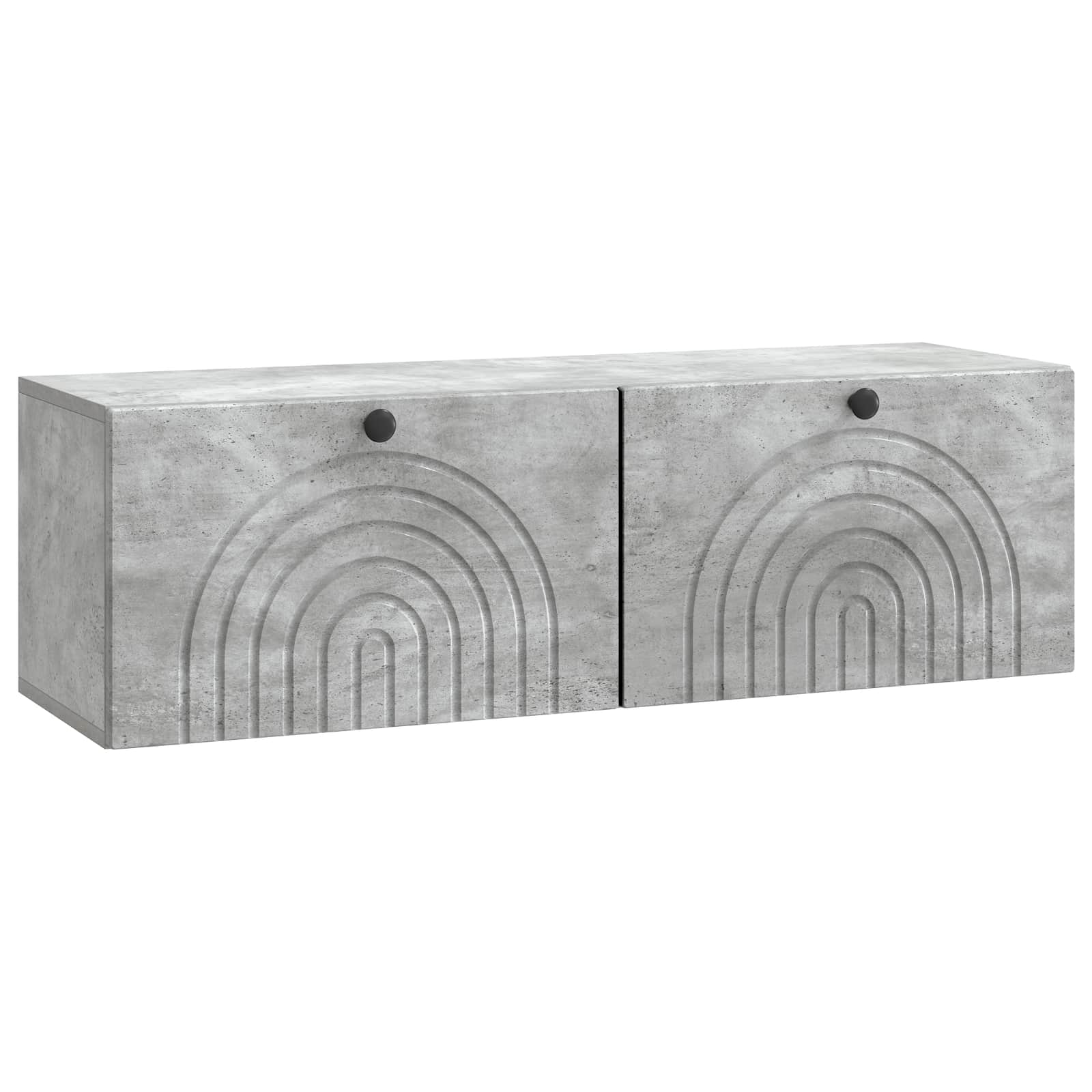 vidaXL Wandbeugel TV-kast Zwart 59,5 x 41 x 30 cm Bewerkt hout
