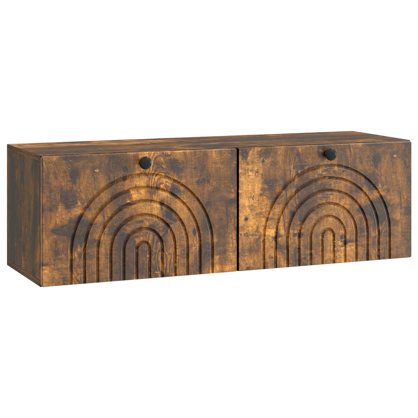 vidaXL Wandbeugel TV-kast Zwart 59,5 x 41 x 30 cm Bewerkt hout