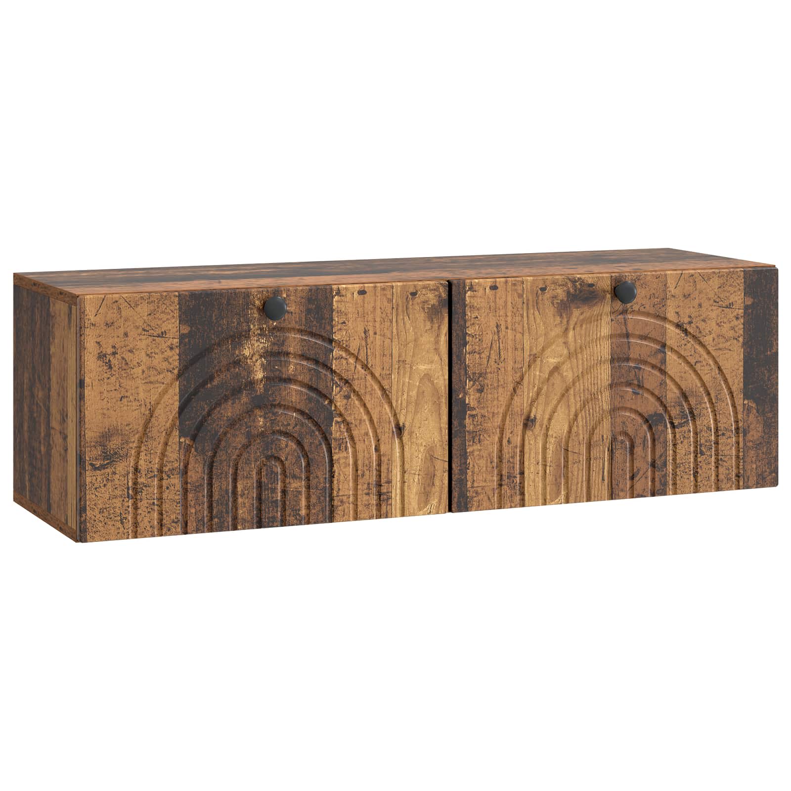 vidaXL Wandbeugel TV-kast Zwart 59,5 x 41 x 30 cm Bewerkt hout