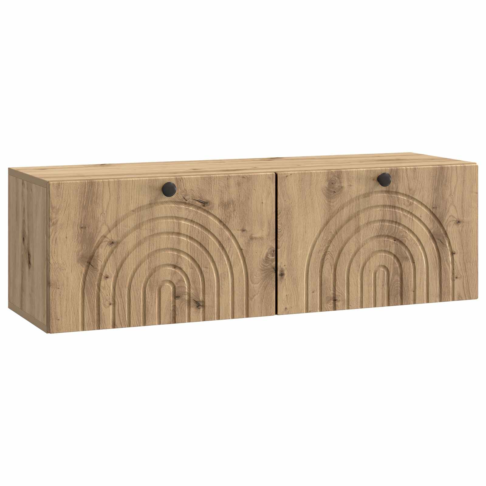 vidaXL Wandbeugel TV-kast Zwart 59,5 x 41 x 30 cm Bewerkt hout