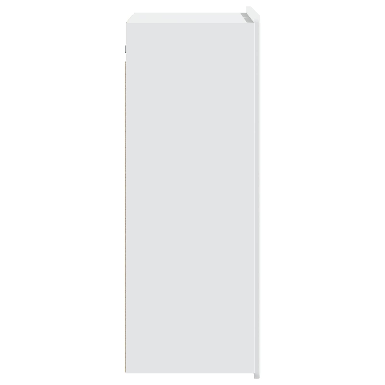 vidaXL Wandkast Wit 66 x 34,5 x 92 cm Bewerkt hout