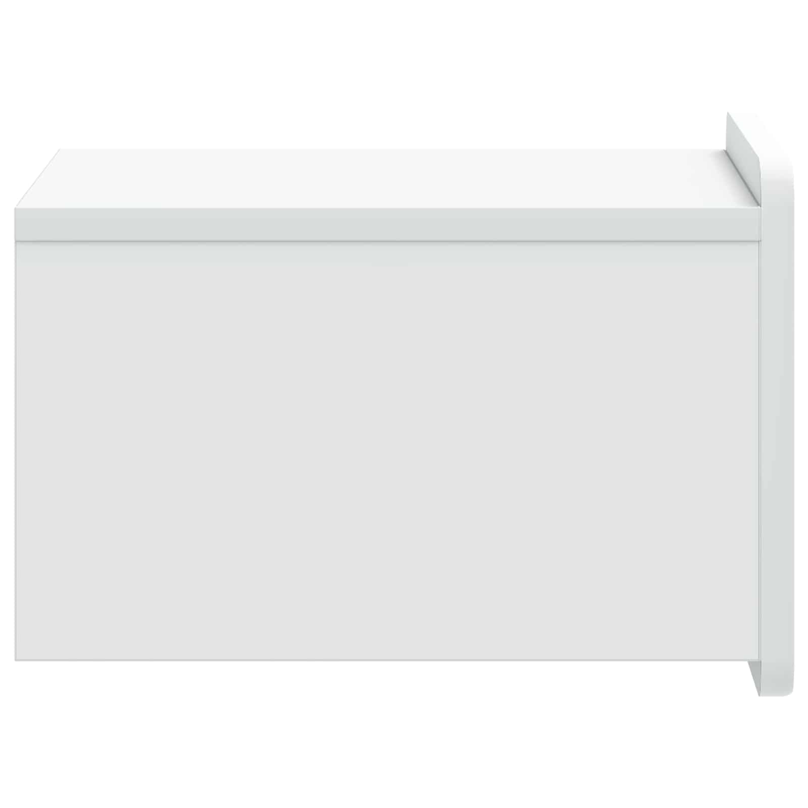 vidaXL Wandbeugel Bedkast 2 pcs Wit 33 x 34,5 x 24 cm Bewerkt hout