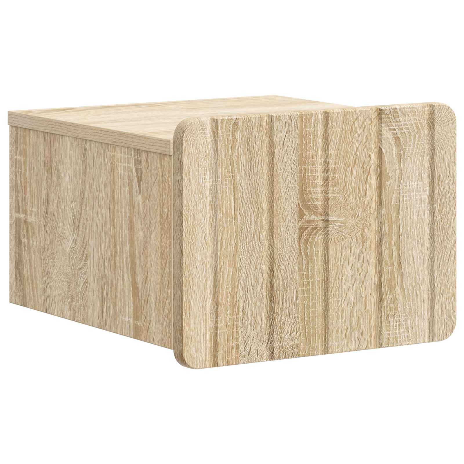 vidaXL Wandbeugel Bedkast 2 pcs Wit 33 x 34,5 x 24 cm Bewerkt hout