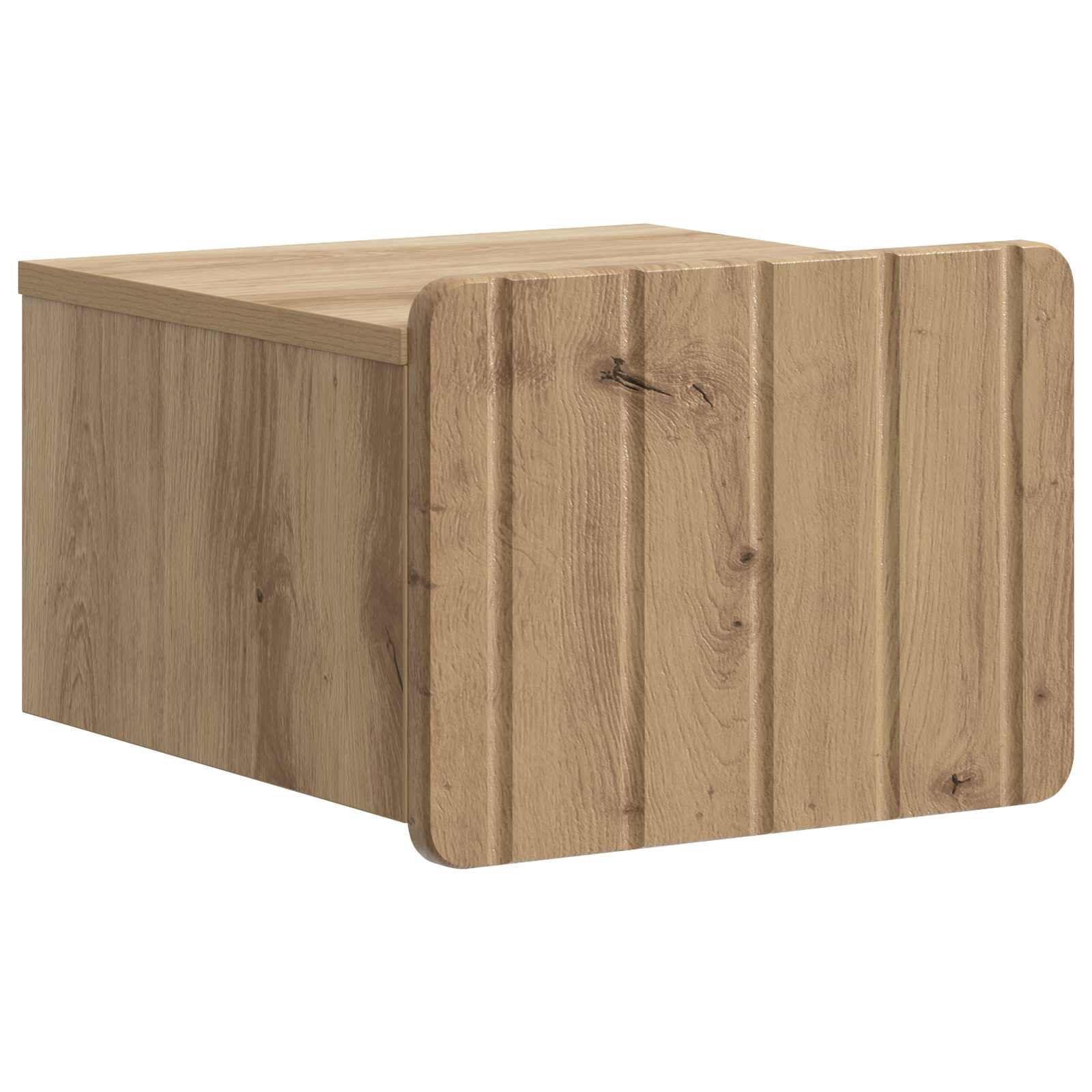 vidaXL Wandbeugel Bedkast 2 pcs Wit 33 x 34,5 x 24 cm Bewerkt hout