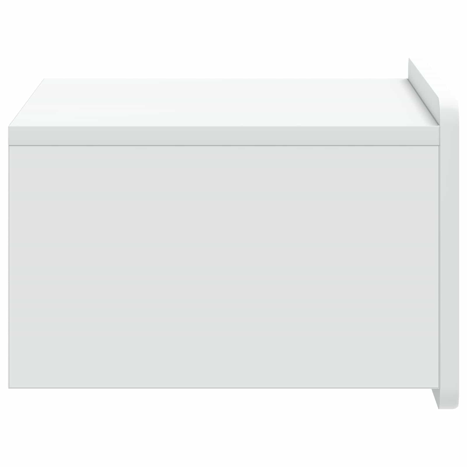 vidaXL Wandbeugel Bedkast 2 pcs Wit 49 x 34,5 x 24 cm Bewerkt hout