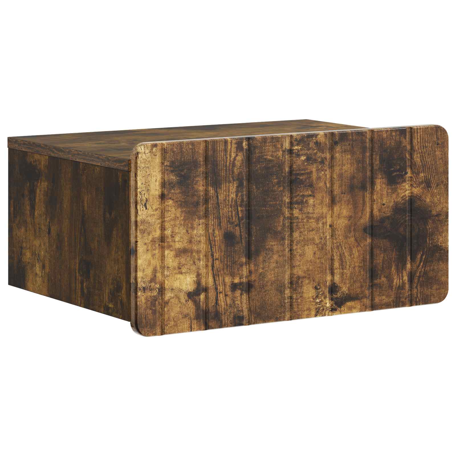 vidaXL Wandbeugel Bedkast 2 pcs Wit 49 x 34,5 x 24 cm Bewerkt hout