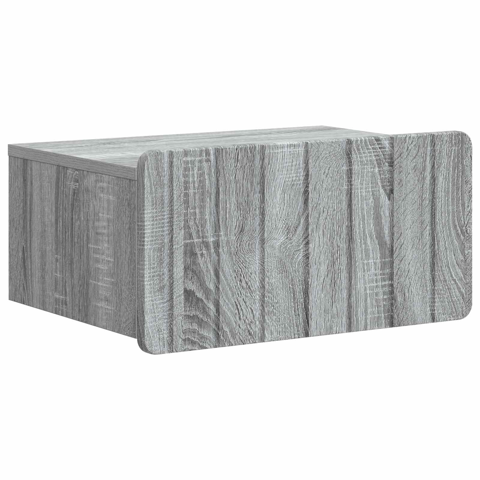 vidaXL Wandbeugel Bedkast 2 pcs Wit 49 x 34,5 x 24 cm Bewerkt hout
