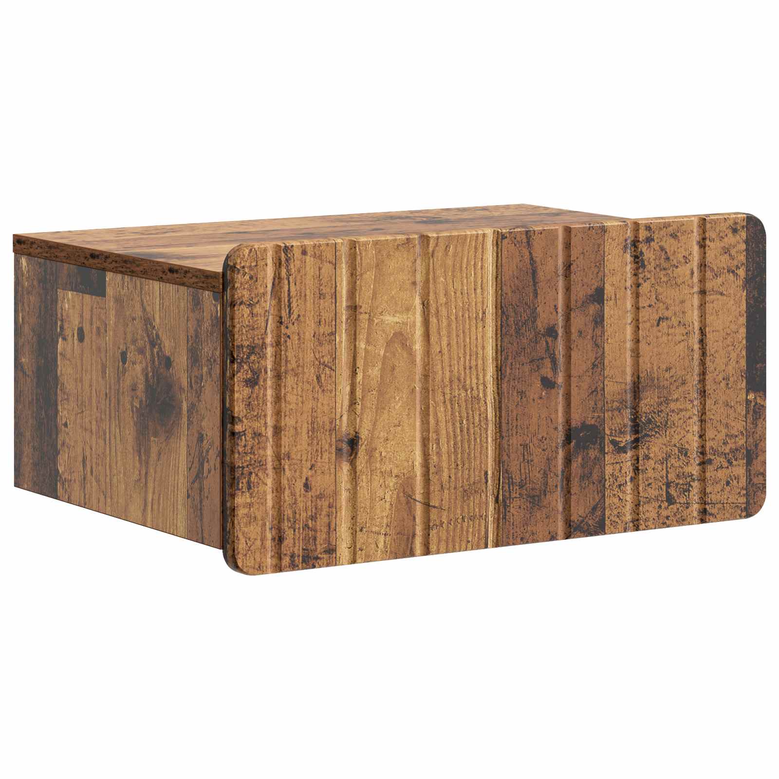 vidaXL Wandbeugel Bedkast 2 pcs Wit 49 x 34,5 x 24 cm Bewerkt hout