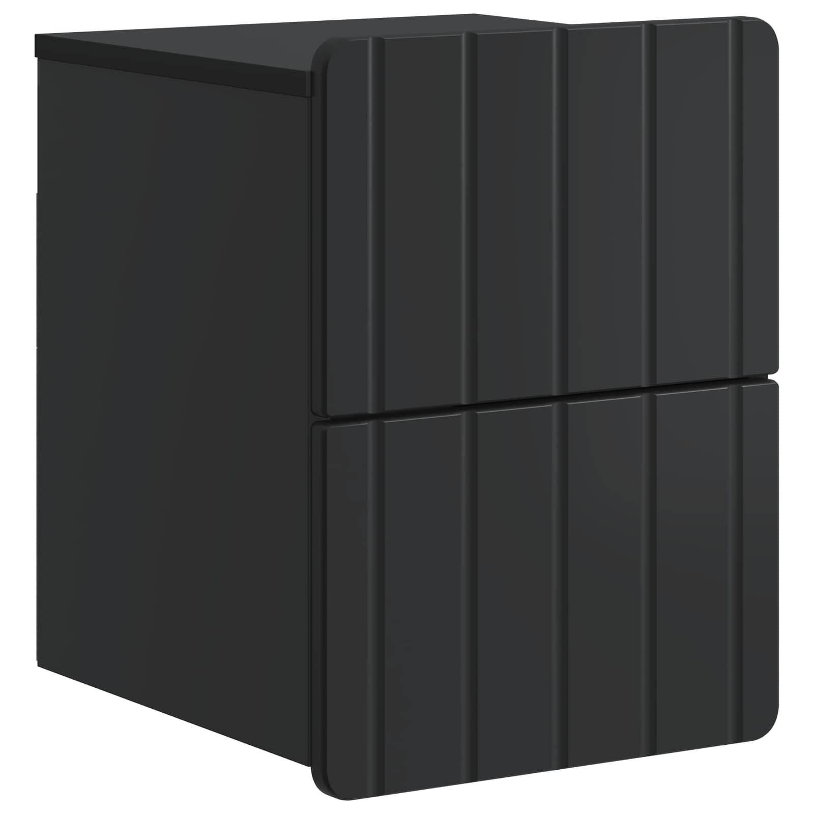 vidaXL Wandbeugel Bedkast 2 pcs Wit 33 x 34,5 x 43 cm Bewerkt hout