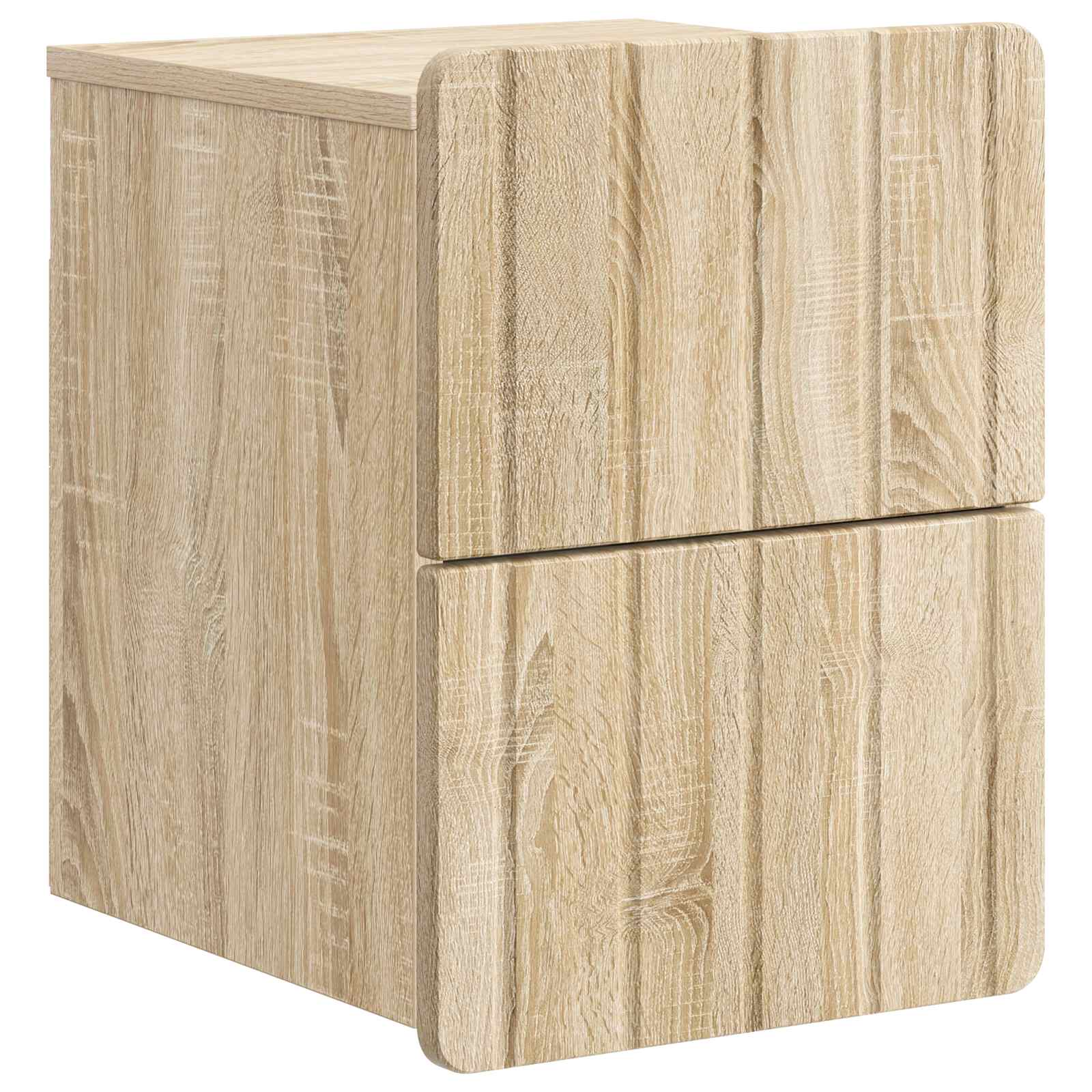 vidaXL Wandbeugel Bedkast 2 pcs Wit 33 x 34,5 x 43 cm Bewerkt hout