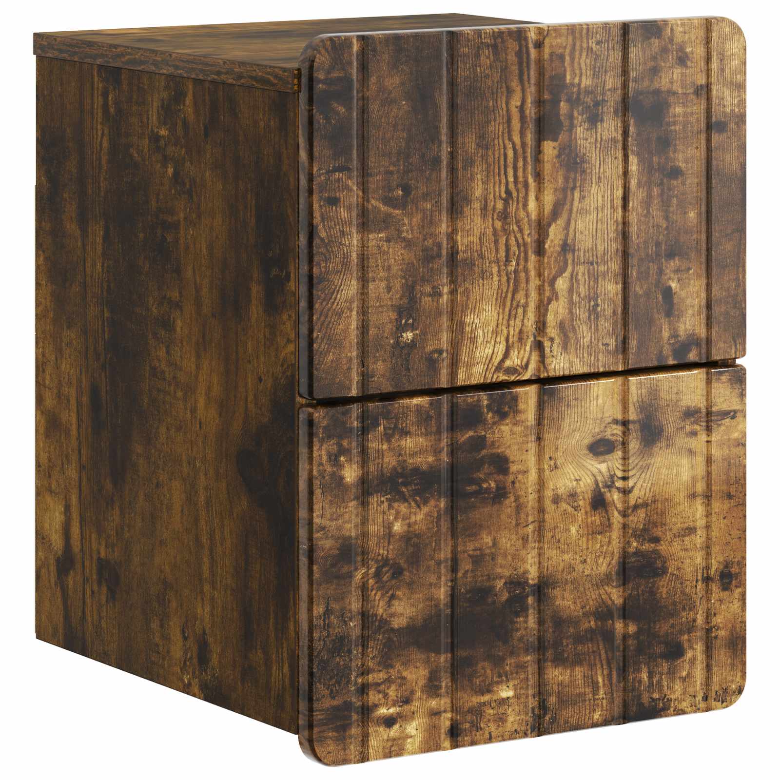 vidaXL Wandbeugel Bedkast 2 pcs Wit 33 x 34,5 x 43 cm Bewerkt hout