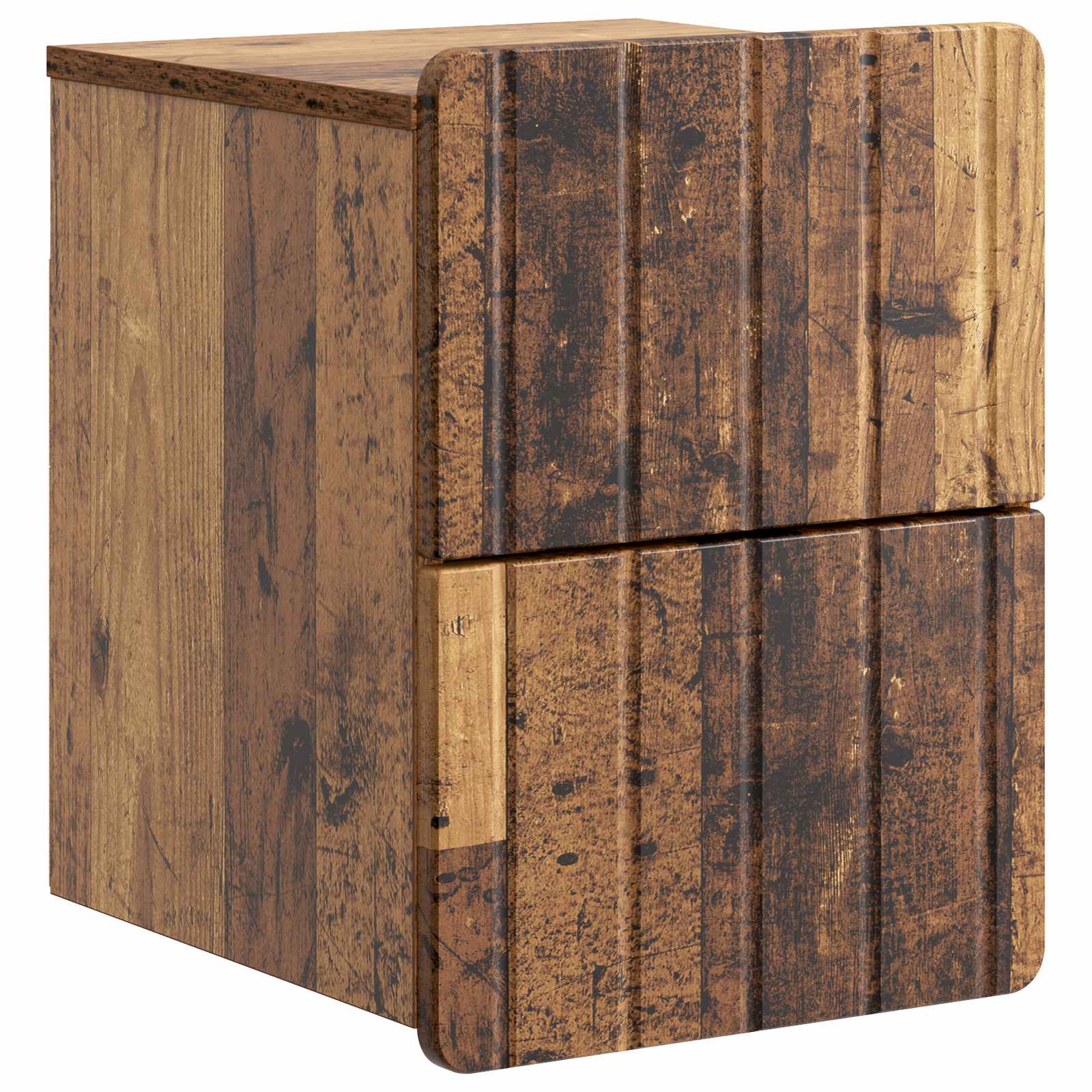 vidaXL Wandbeugel Bedkast 2 pcs Wit 33 x 34,5 x 43 cm Bewerkt hout