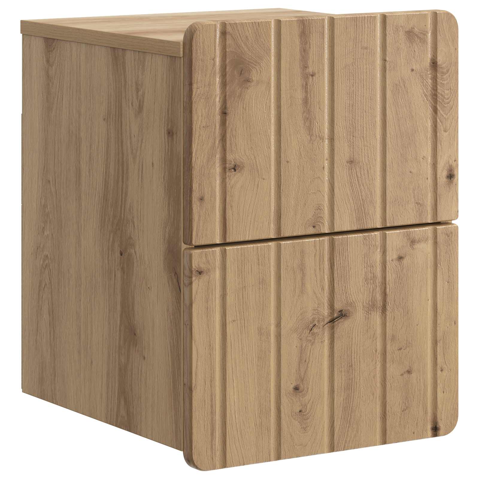vidaXL Wandbeugel Bedkast 2 pcs Wit 33 x 34,5 x 43 cm Bewerkt hout