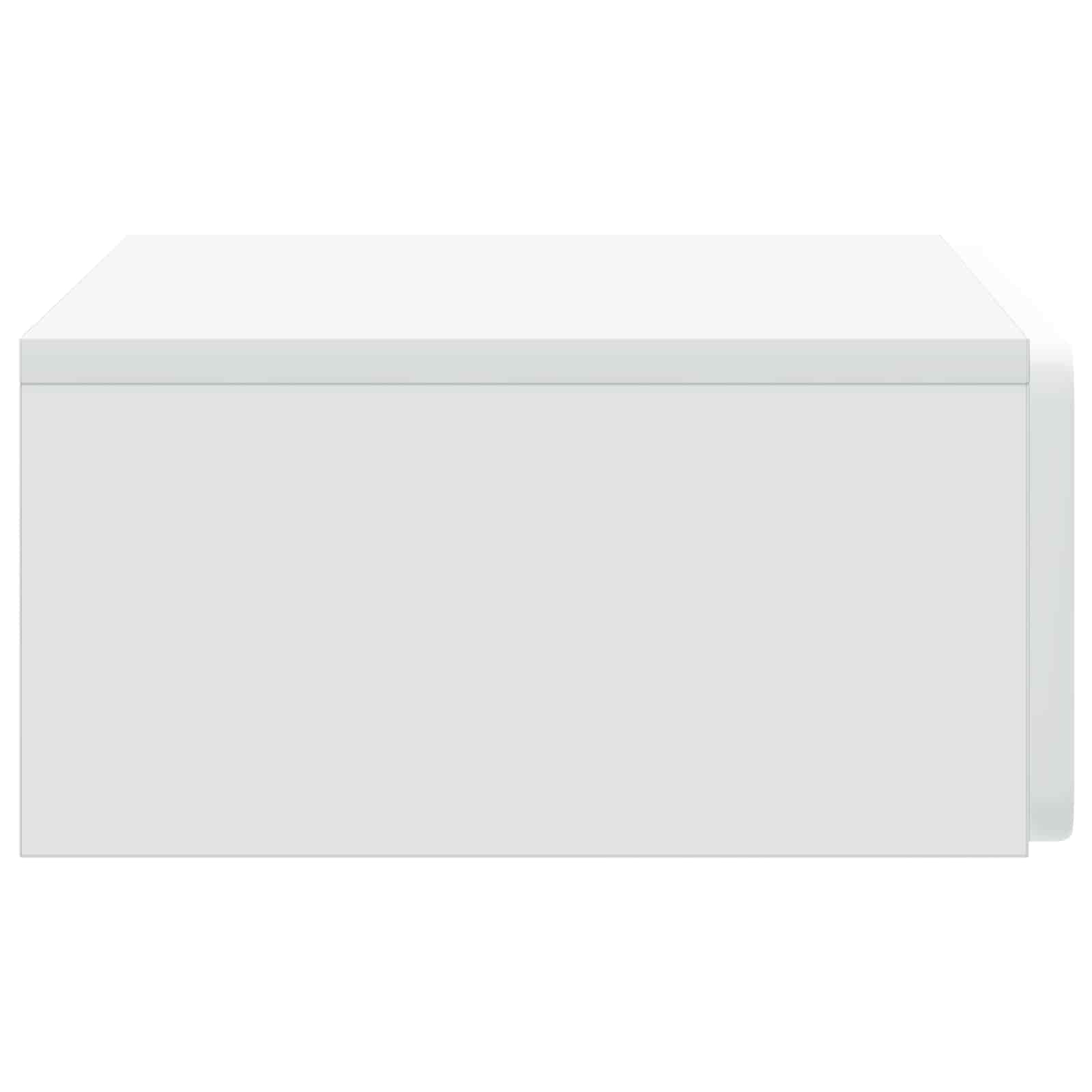 vidaXL Wandmontage Zijtafel Zwart 59 x 34,5 x 17 cm Bewerkt hout
