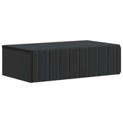 vidaXL Wandmontage Zijtafel Zwart 59 x 34,5 x 17 cm Bewerkt hout
