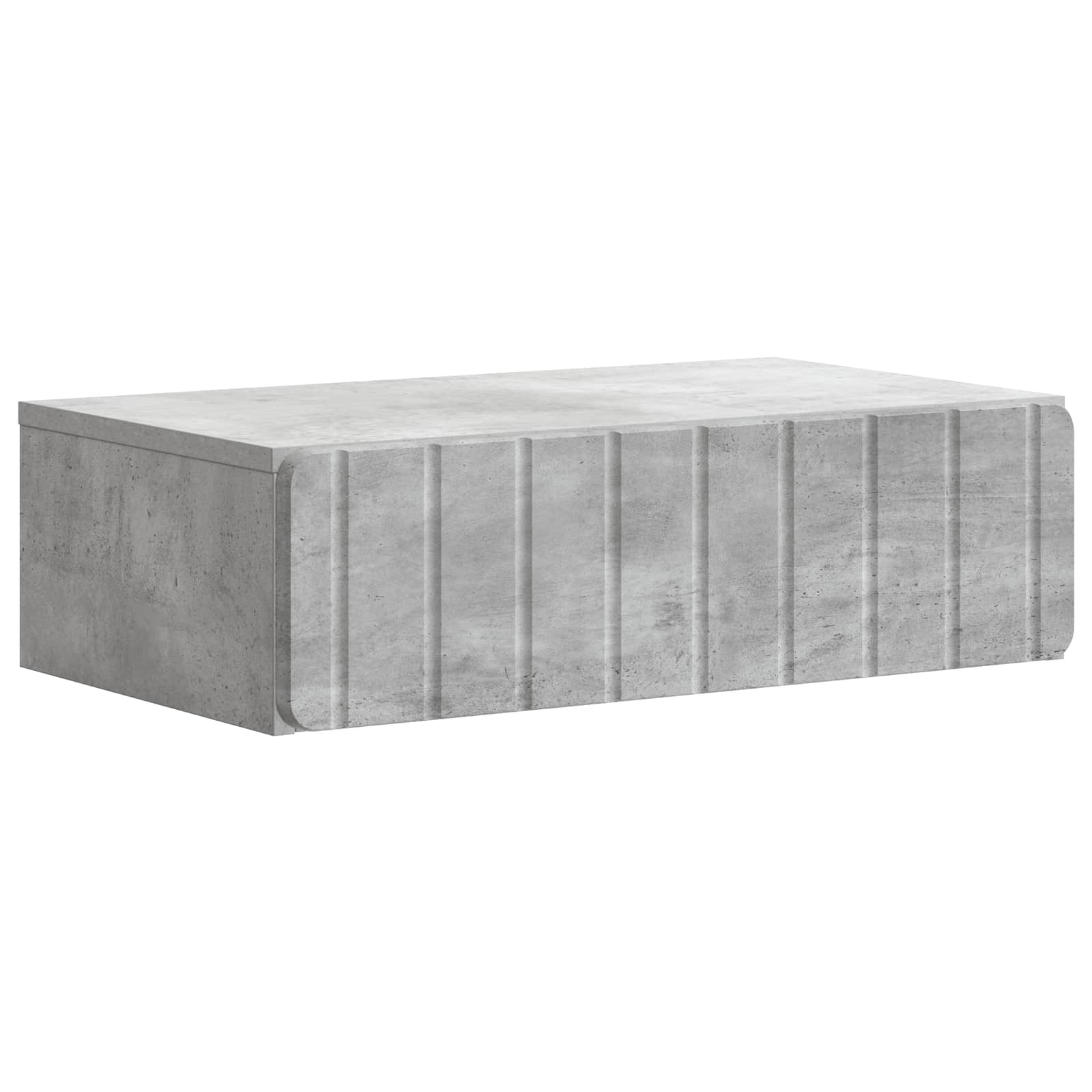 vidaXL Wandmontage Zijtafel Zwart 59 x 34,5 x 17 cm Bewerkt hout