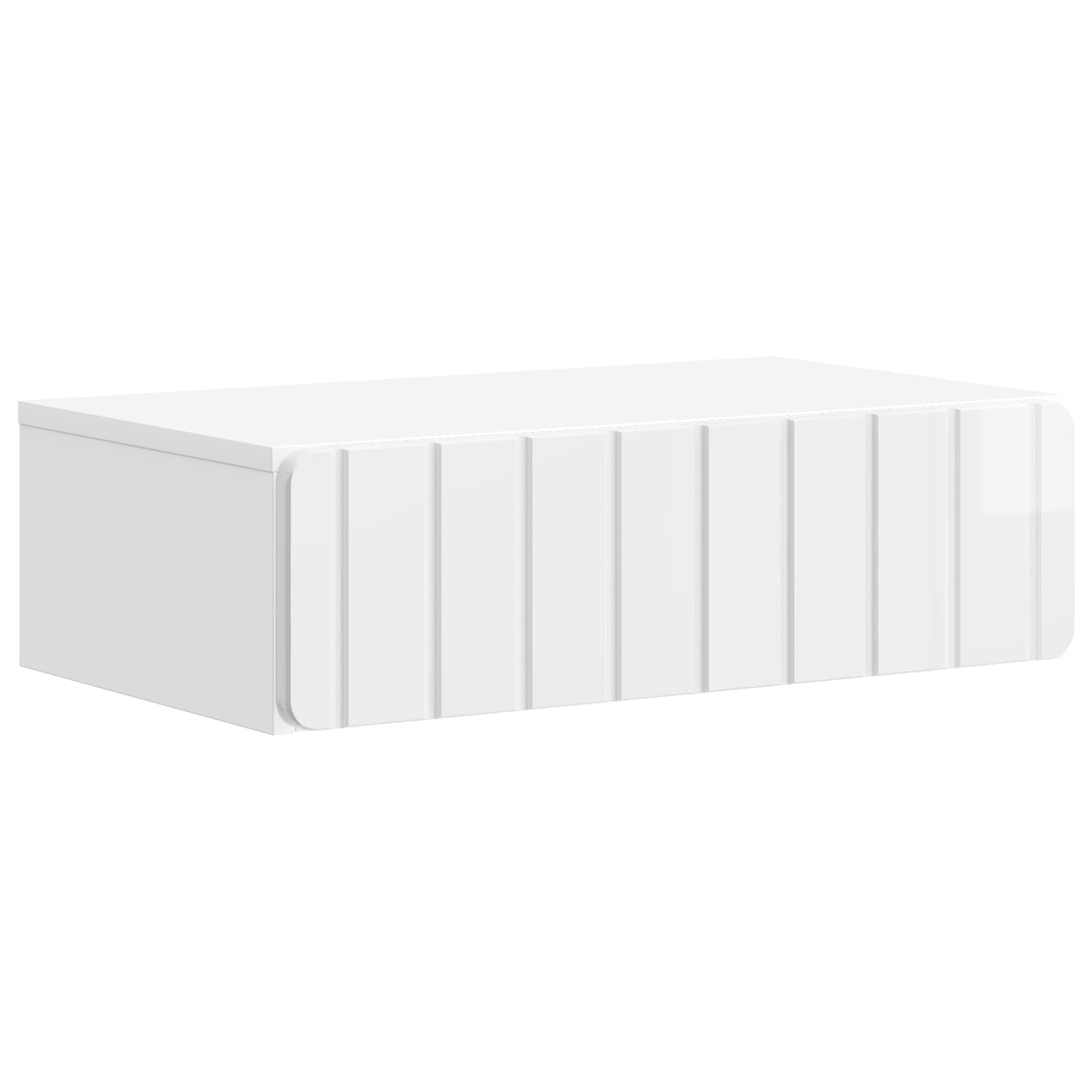vidaXL Wandmontage Zijtafel Zwart 59 x 34,5 x 17 cm Bewerkt hout