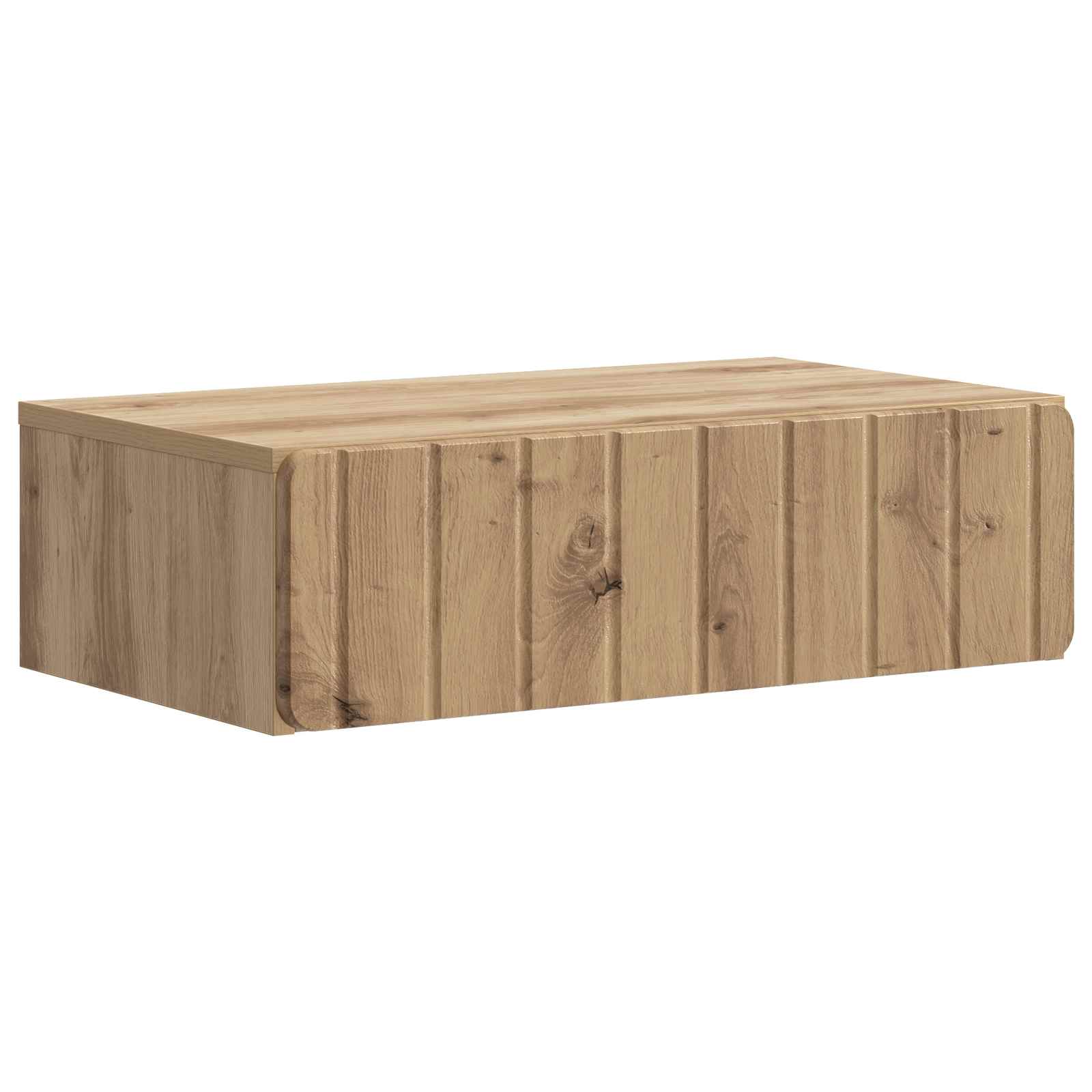 vidaXL Wandmontage Zijtafel Zwart 59 x 34,5 x 17 cm Bewerkt hout