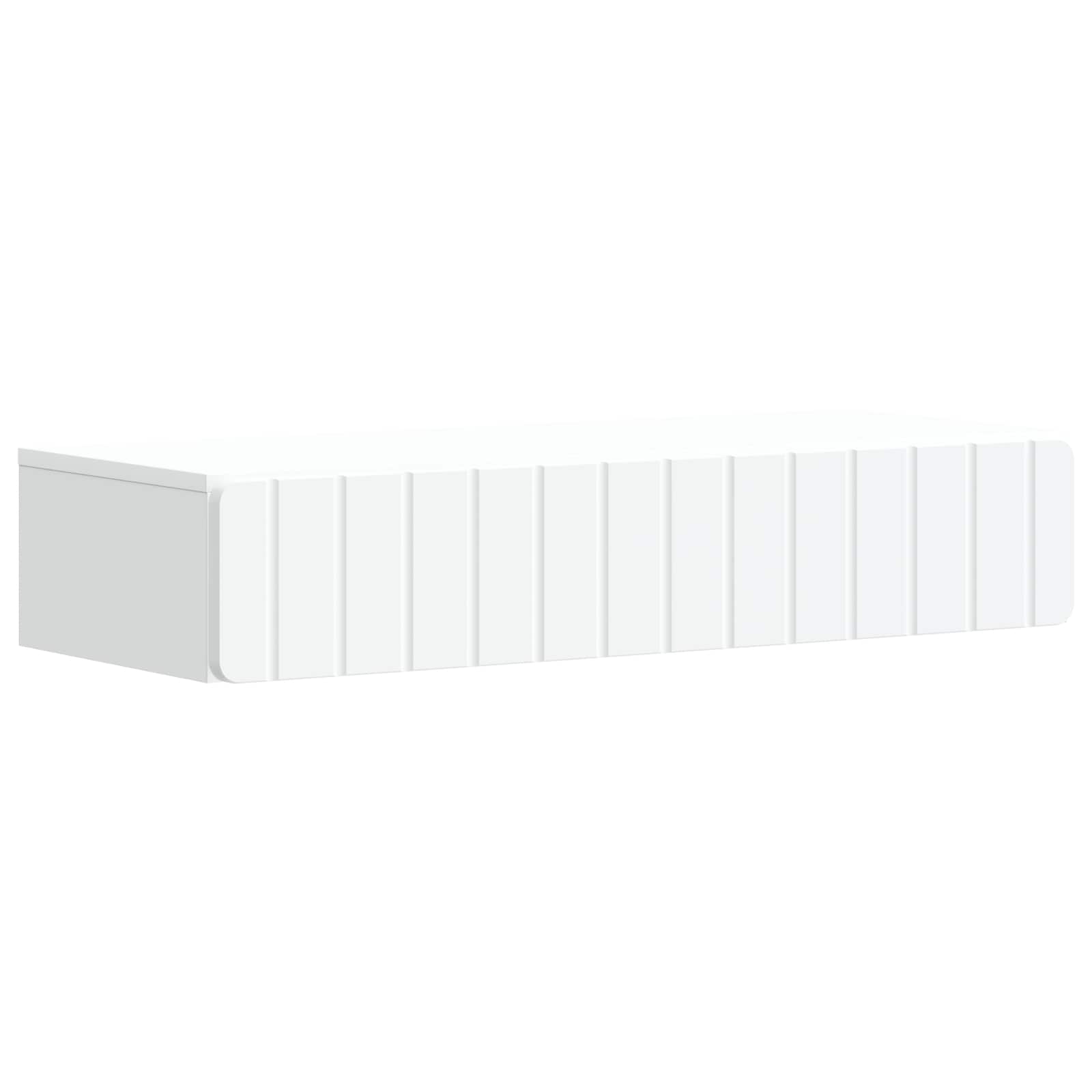 vidaXL Wandmontage Zijtafel Zwart 59 x 34,5 x 17 cm Bewerkt hout
