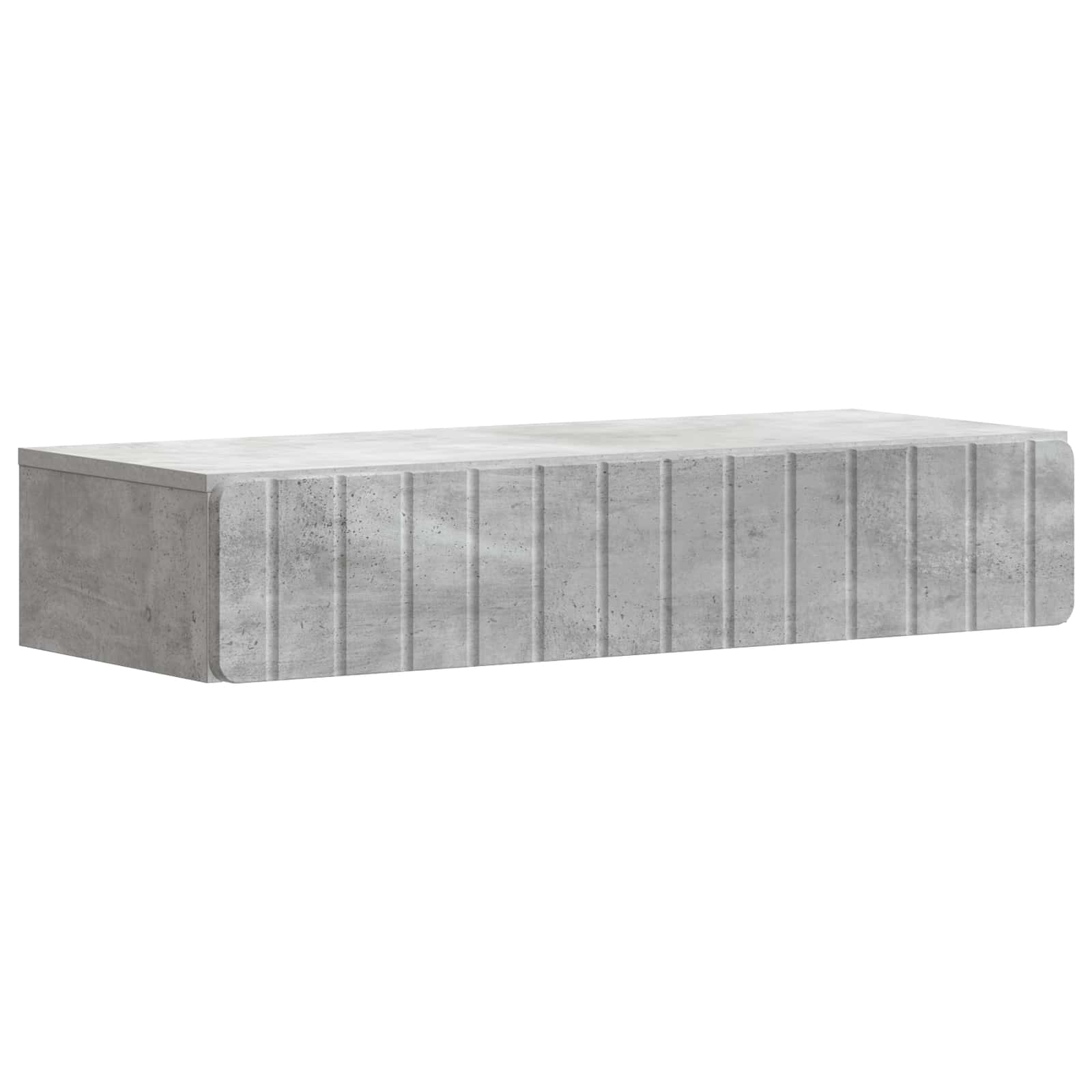 vidaXL Wandmontage Zijtafel Zwart 59 x 34,5 x 17 cm Bewerkt hout