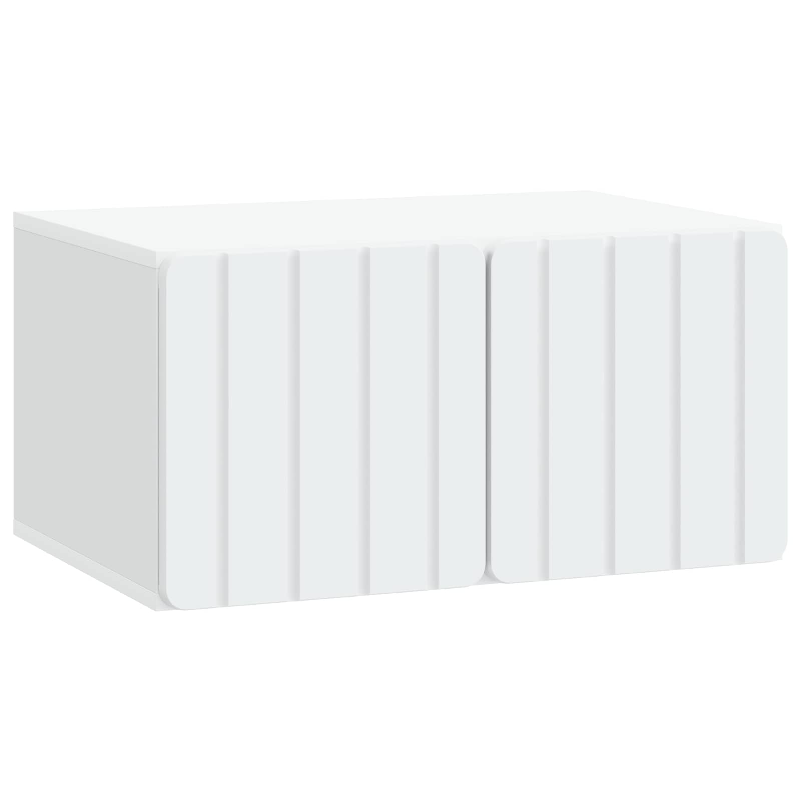 vidaXL Wandbeugel TV-kast Zwart 59,5 x 41 x 30 cm Bewerkt hout
