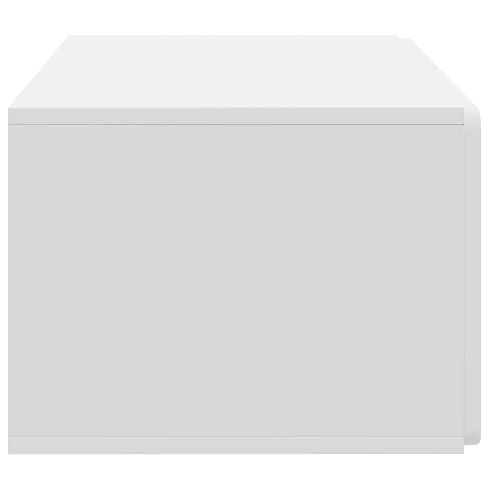 vidaXL Wandbeugel TV-kast Zwart 59,5 x 41 x 30 cm Bewerkt hout