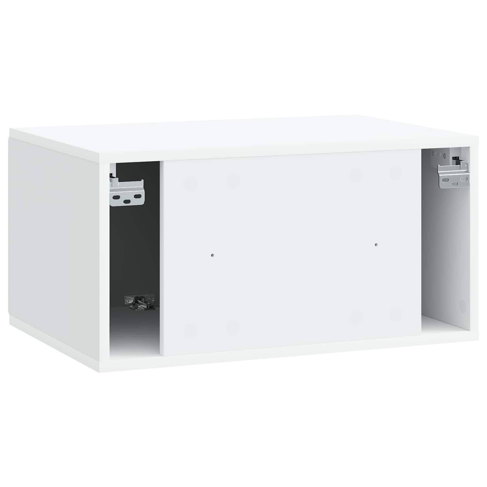 vidaXL Wandbeugel TV-kast Zwart 59,5 x 41 x 30 cm Bewerkt hout