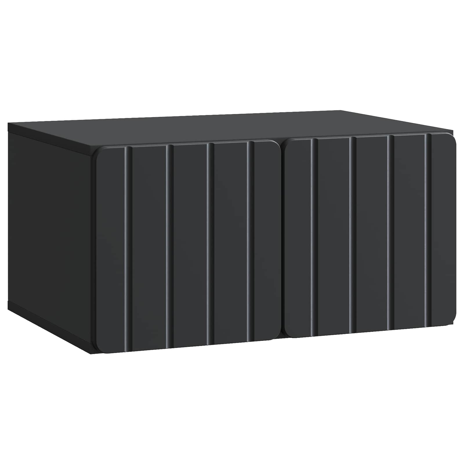 vidaXL Wandbeugel TV-kast Zwart 59,5 x 41 x 30 cm Bewerkt hout